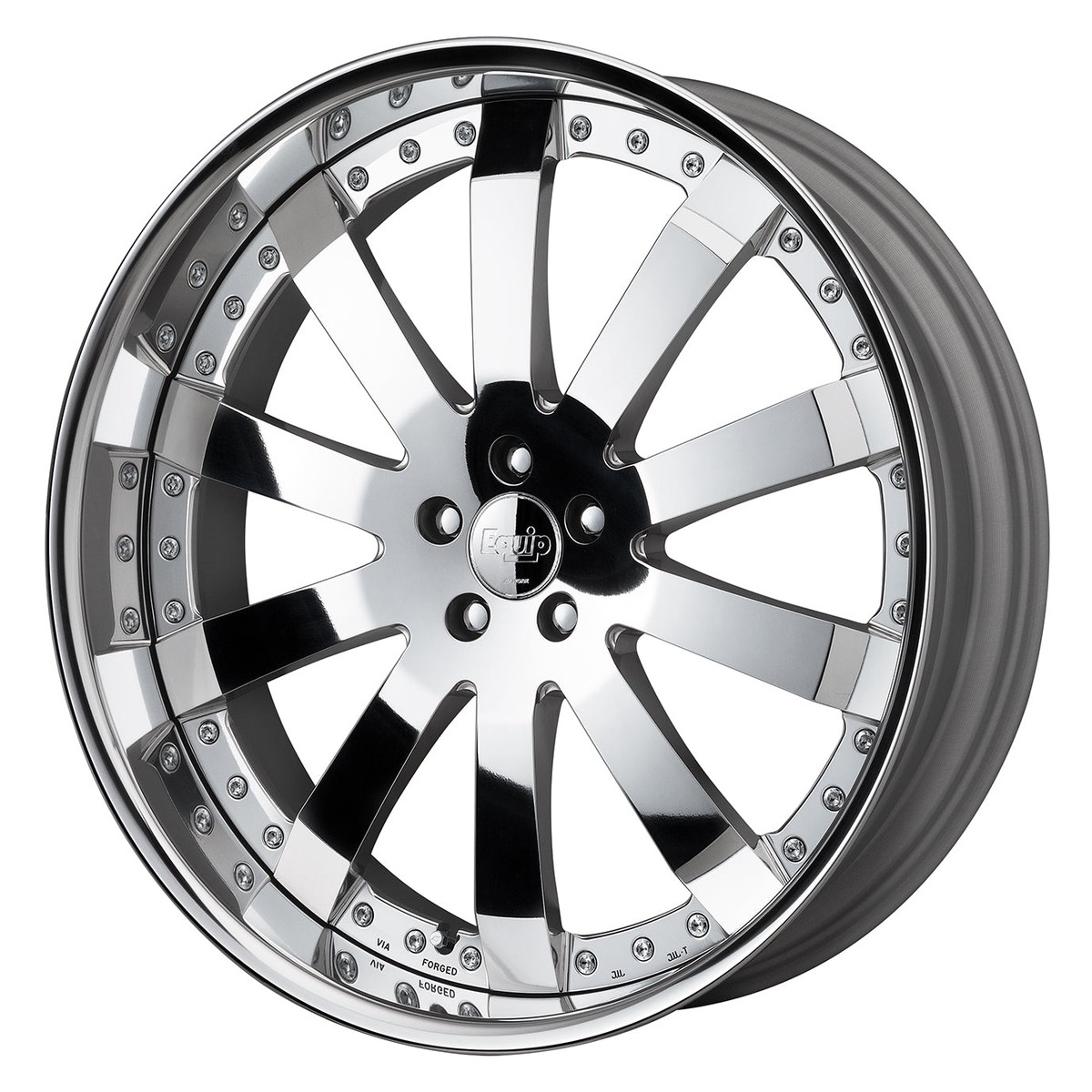 Work Wheels | Equip E10 Bright Buff Finish | 5X135 | 24X11 +12 | Full Reverse | A Disk (Set)