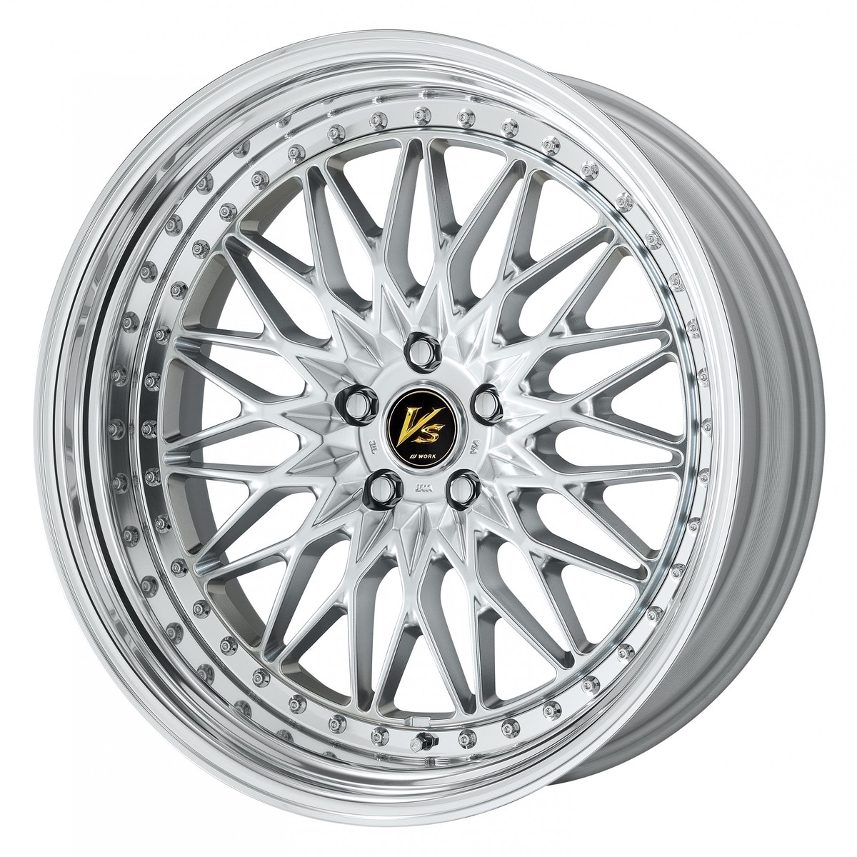 Work Wheels | VS XV Silky Rich Silver | 5X100 | 19X9 +28 | Step Rim | A Disk