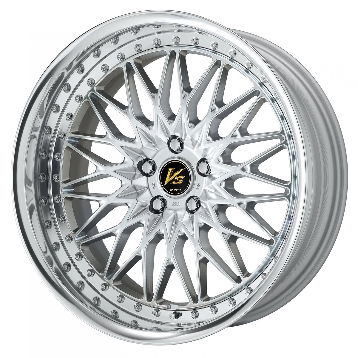 Work Wheels | VS XV Silky Rich Silver | 5X114.3 | 20X14 -73 | Full Reverse | L Disk