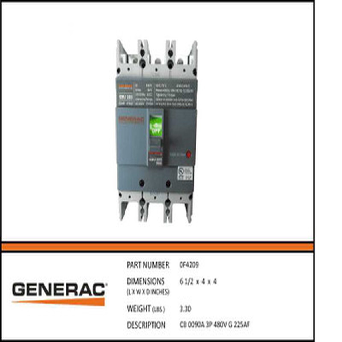 Generac 0F4209 Circuit Breaker