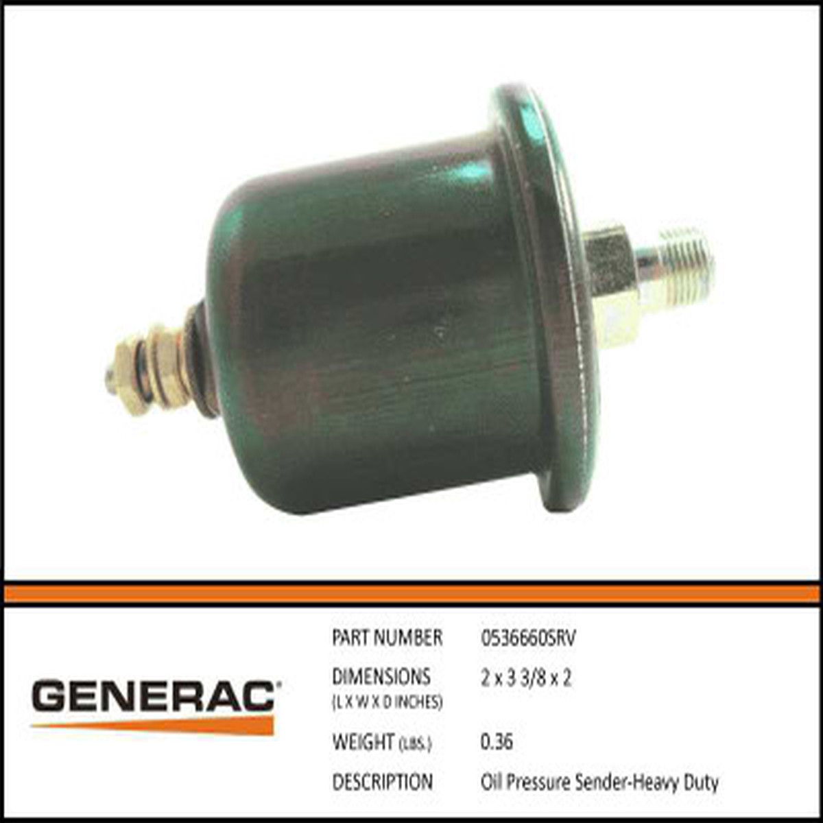 Oil Pressure Sender Heavy Duty