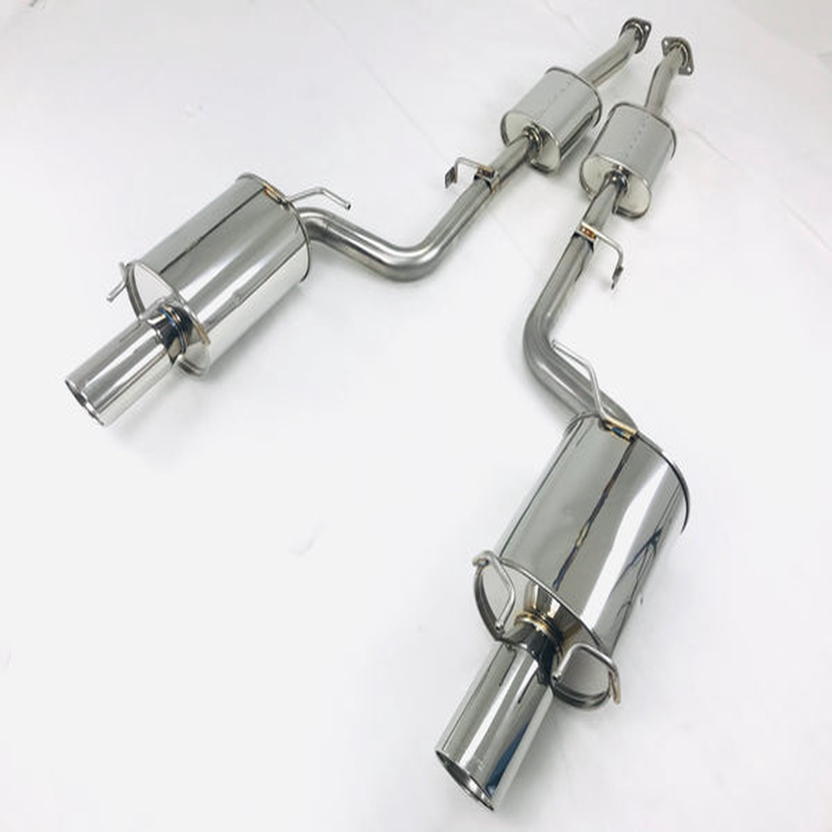 Hybrid Mega Evo Muffler, 1989-2000 Nissan 300ZX (2 Seater) NA