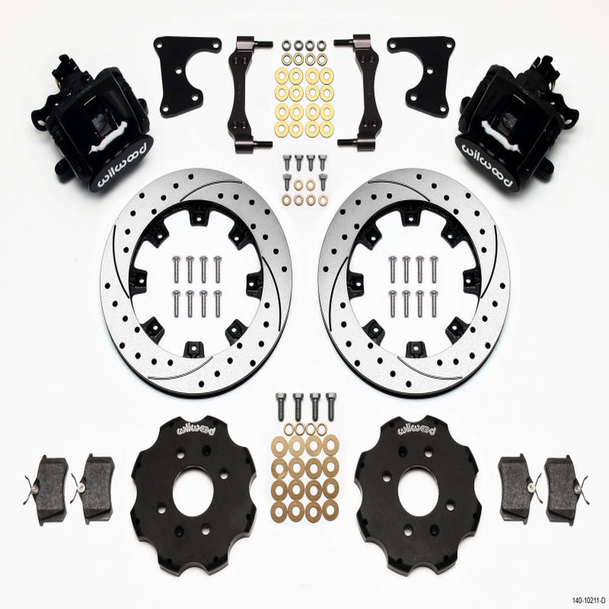 Hot Sale Wilwood Combination Parking Brake Rear Kit 12.19in Drilled Civic / Integra Drum 2.71 Hub Offset