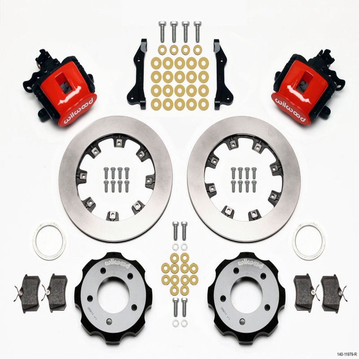 Hot Sale Wilwood Combination Parking Brake Rear Kit 12.19in Red 2006-Up Civic / CRZ