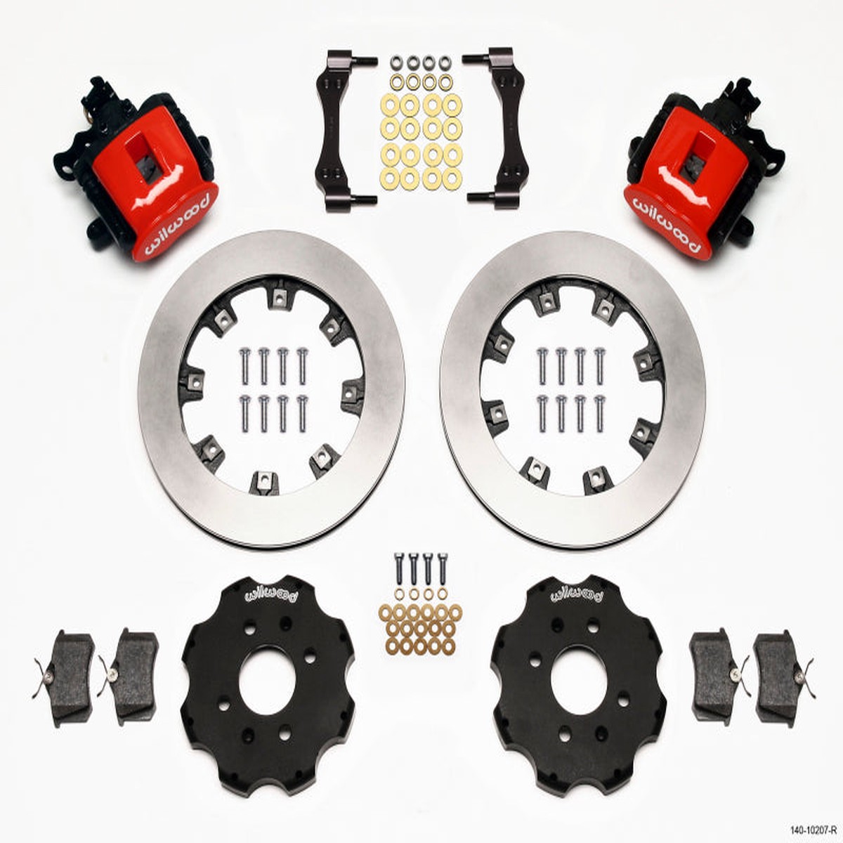 Hot Sale Wilwood Combination Parking Brake Rear Kit 12.19in Red Civic / Integra Disc 2.39 Hub Offset