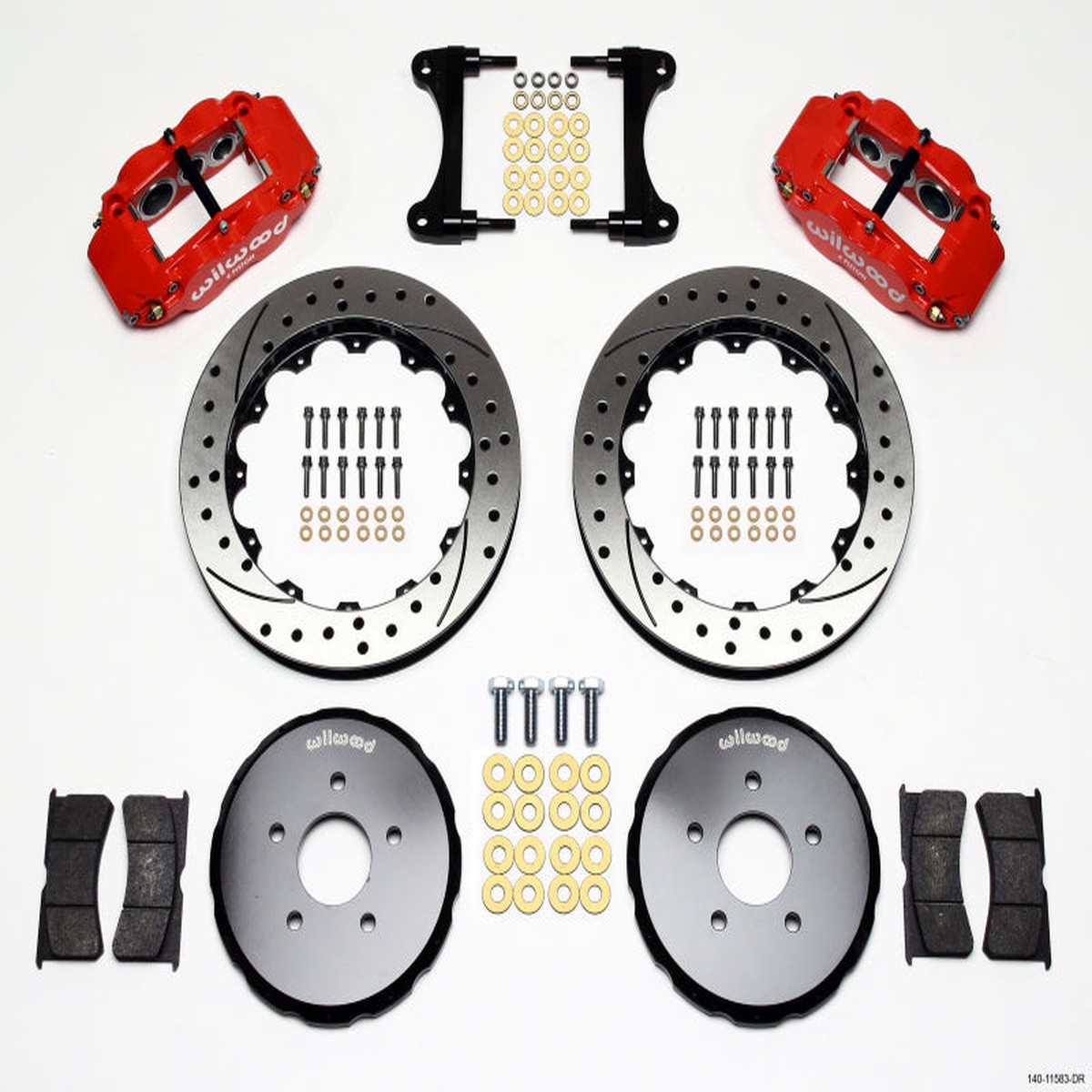 Hot Sale Wilwood Narrow Superlite 6R Front Hat Kit 13.06in Drill Red Nissan 370Z/Fiti G37