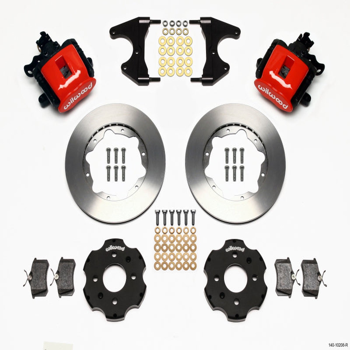 New Arrival Wilwood Combination Parking Brake Rear Kit 11.00in Red Civic / Integra Drum 2.46 Hub Offset