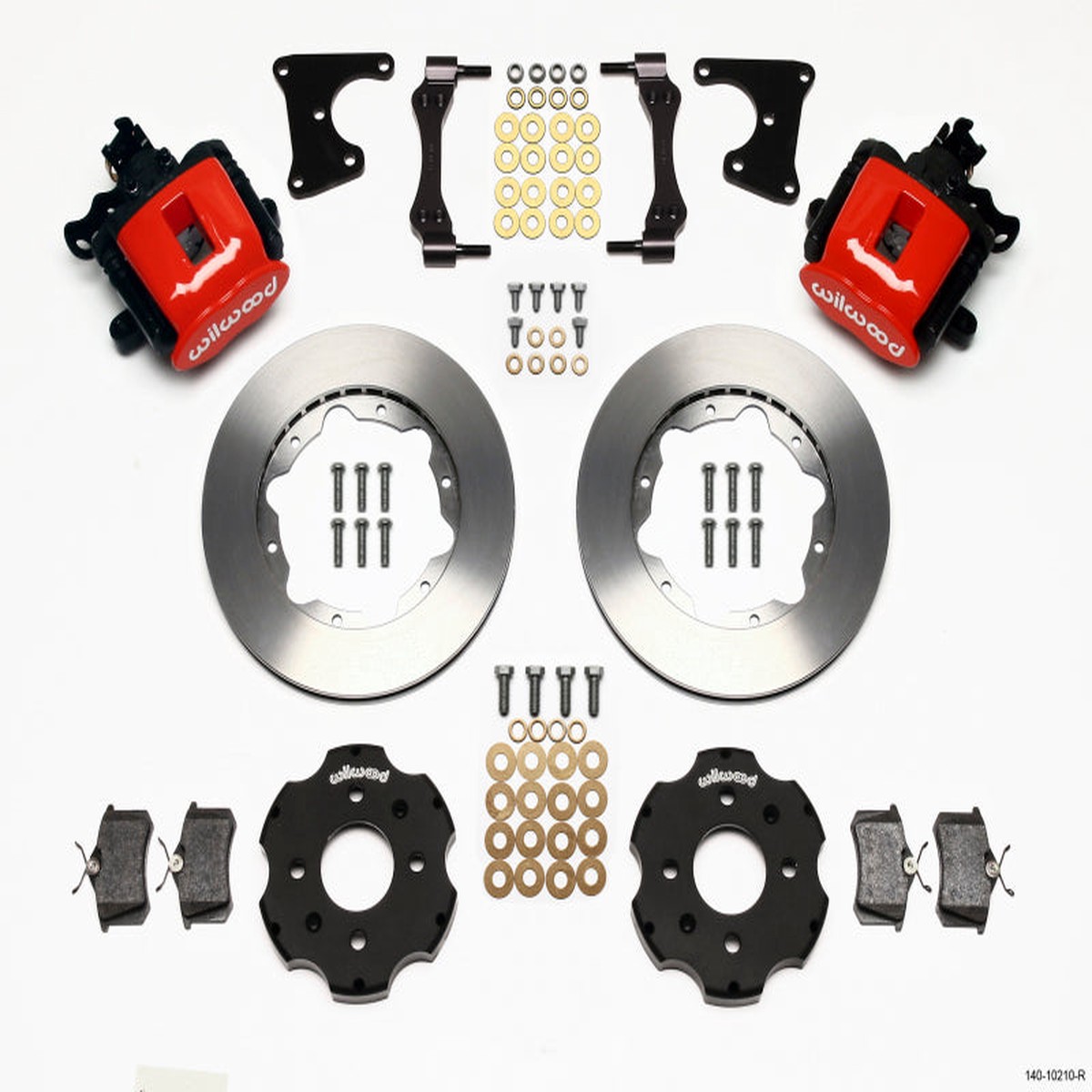 New Arrival Wilwood Combination Parking Brake Rear Kit 11.00in Red Civic / Integra Drum 2.71 Hub Offset