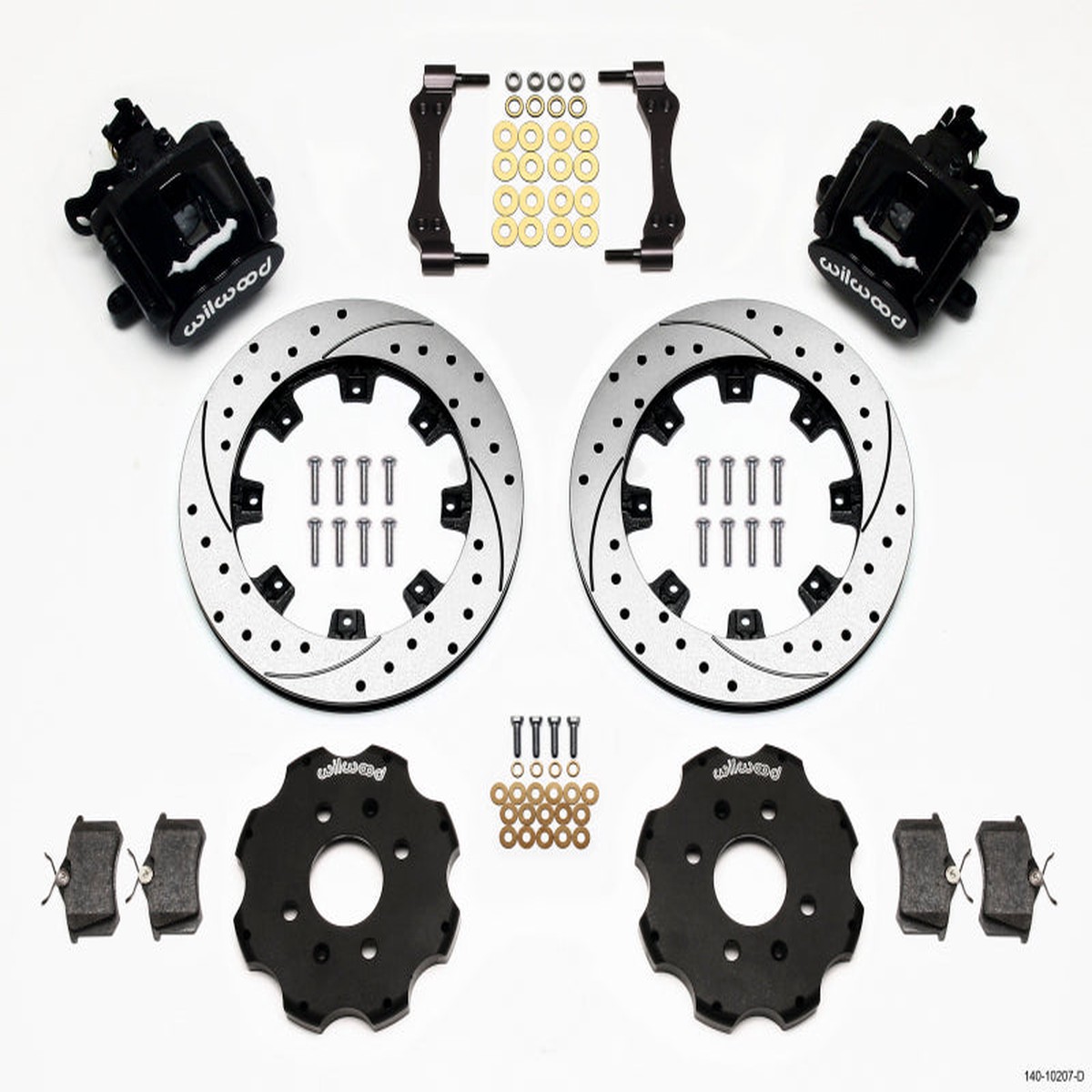New Arrival Wilwood Combination Parking Brake Rear Kit 12.19in Drilled Civic / Integra Disc 2.39 Hub Offset