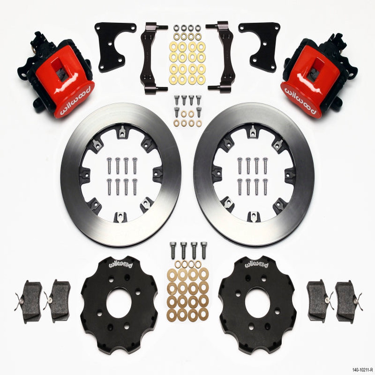 New Arrival Wilwood Combination Parking Brake Rear Kit 12.19in Red Civic / Integra Drum 2.71 Hub Offset