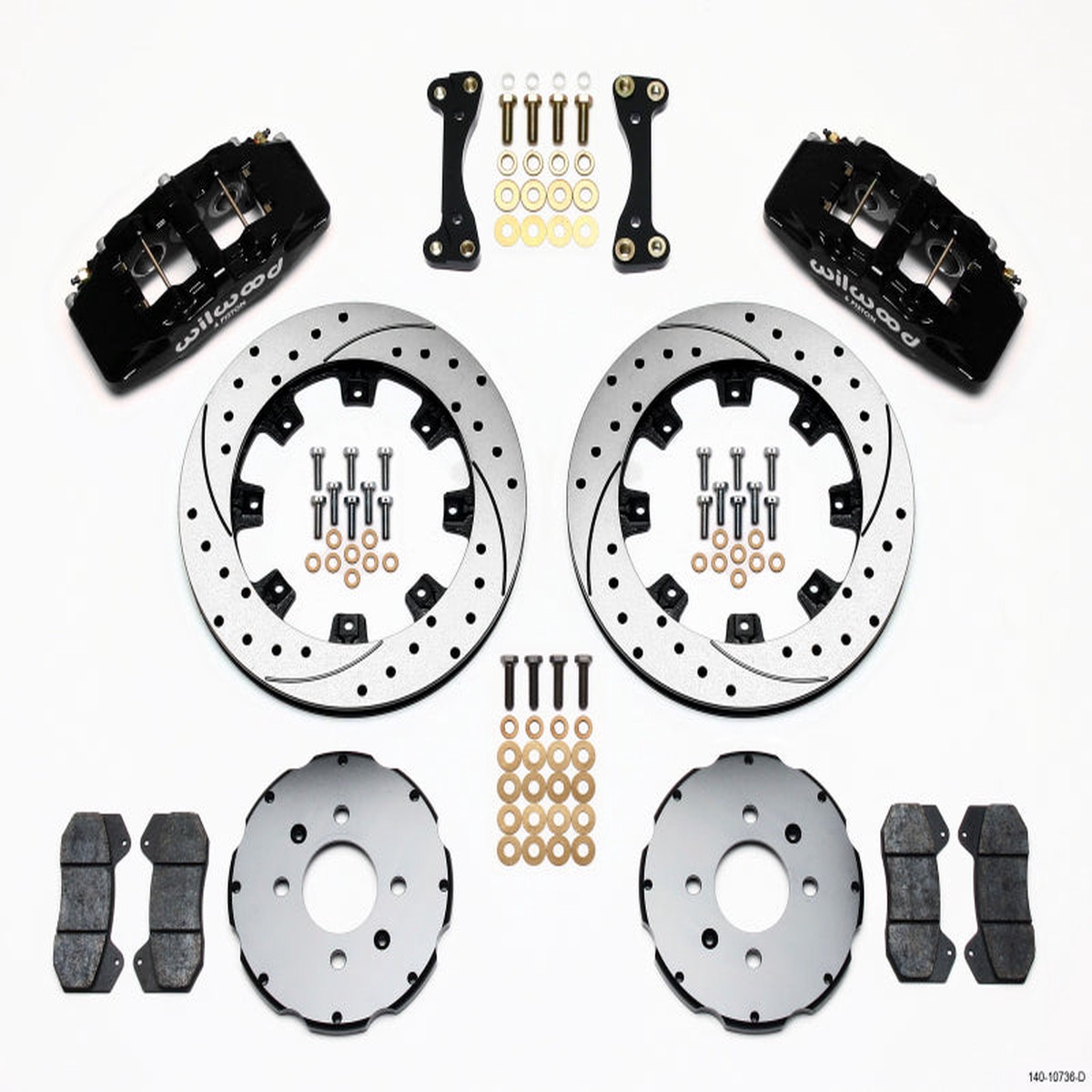 New Arrival Wilwood Dynapro 6 Front Hat Kit 12.19in Drilled 90-99 Civic w/240 mm Disc