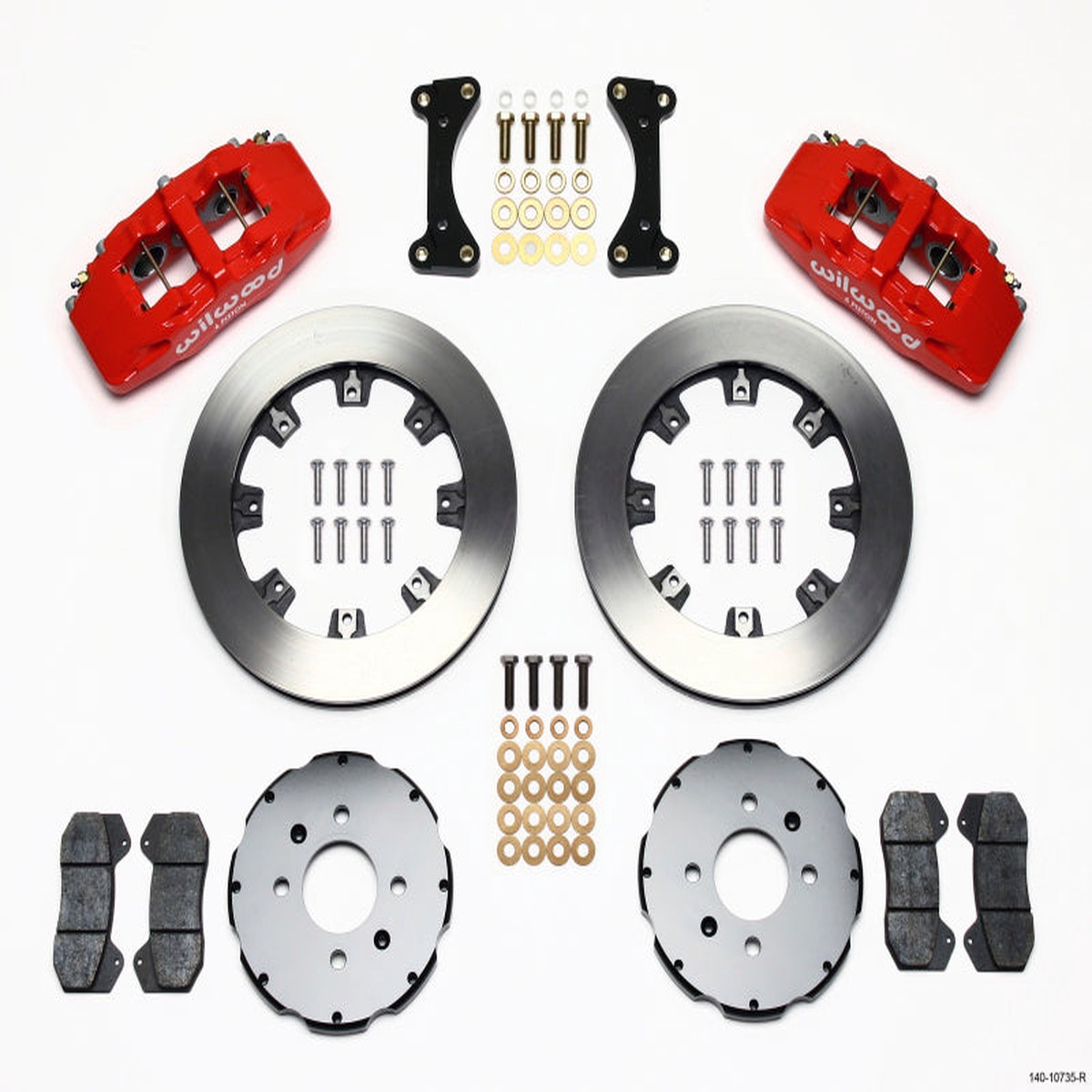 New Arrival Wilwood Dynapro 6 Front Hat Kit 12.19in Red 94-01 Honda/Acura w/262mm Disc