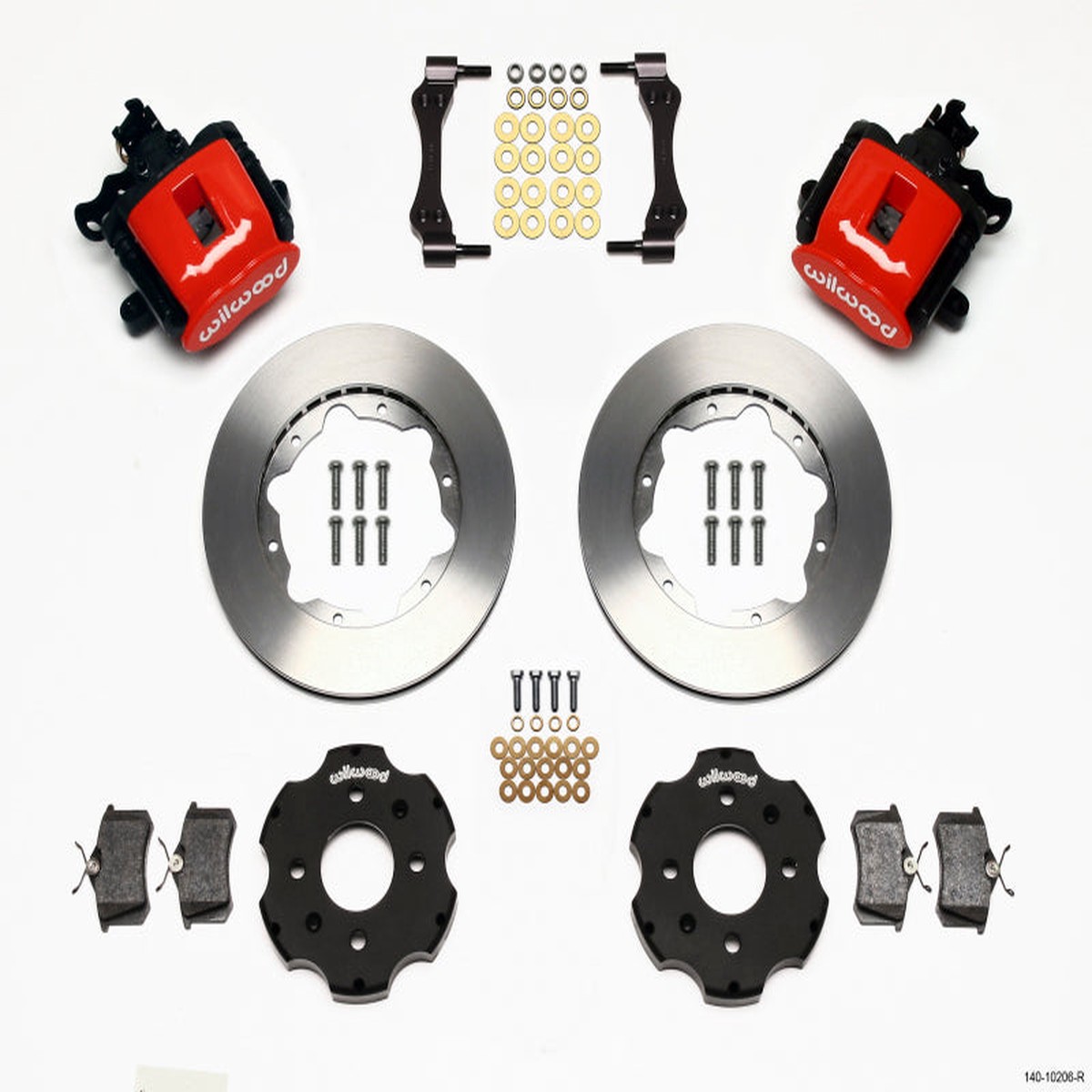 Hot Sale Wilwood Combination Parking Brake Rear Kit 11.00in Red Civic / Integra Disc 2.39 Hub Offset
