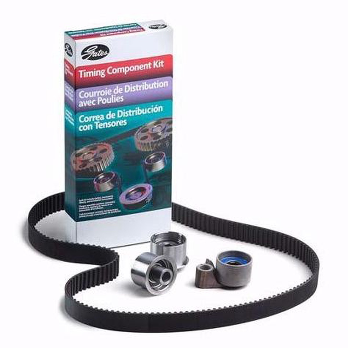 Gates 98-00 Lexus GS400/LS400/SC400 / 00-09 Toyota Tundra Timing Belt Kit w/ Water Pump