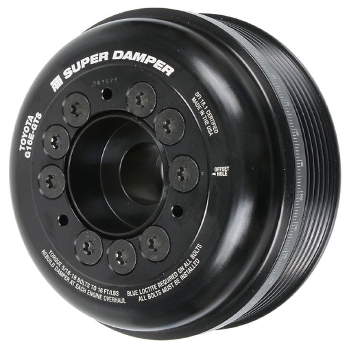 ATI Damper - 5.885in - Aluminum - Toyota G16E-GTS - 3-Ring