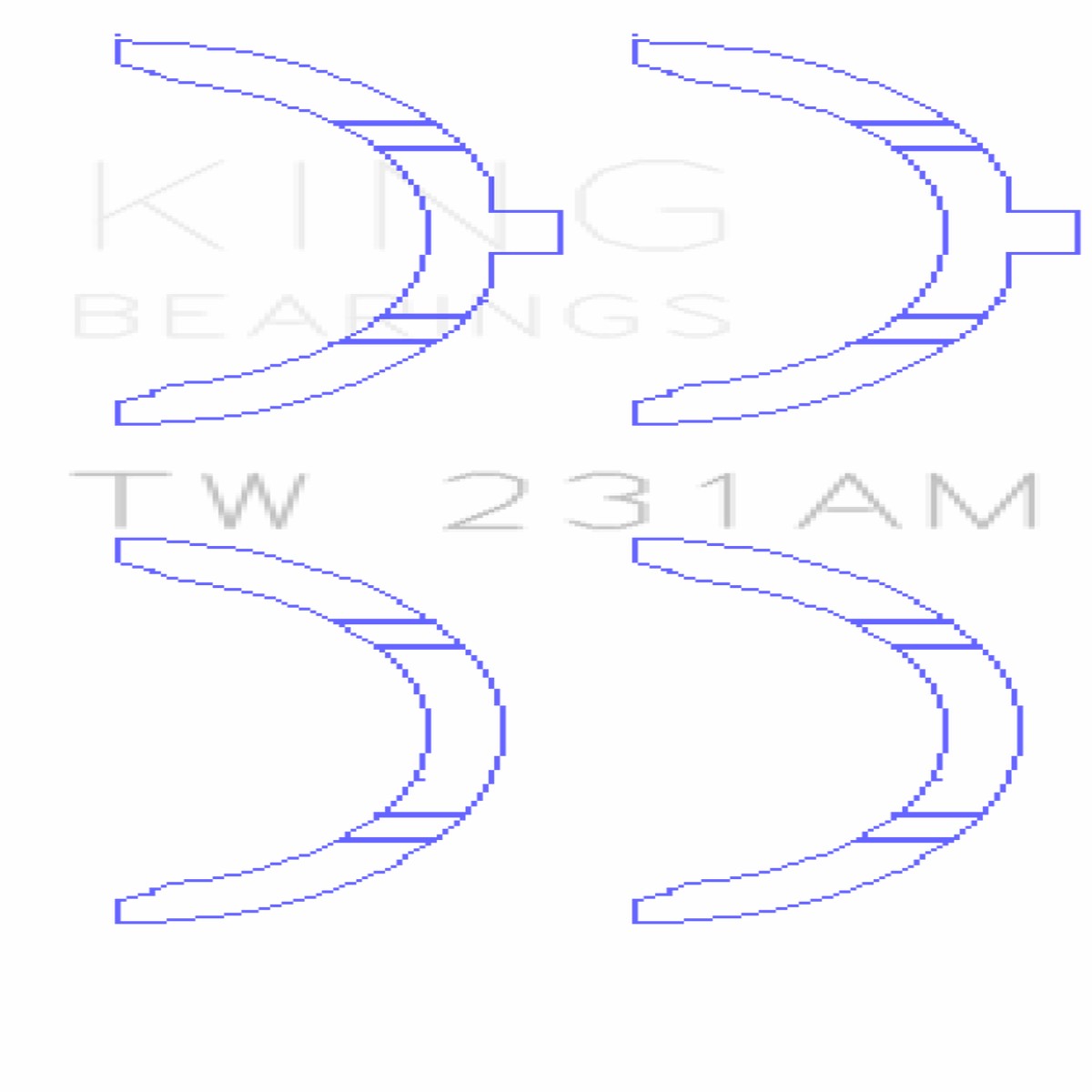 King Toyota 1A/2A/3A/4A Thrust Washer Set