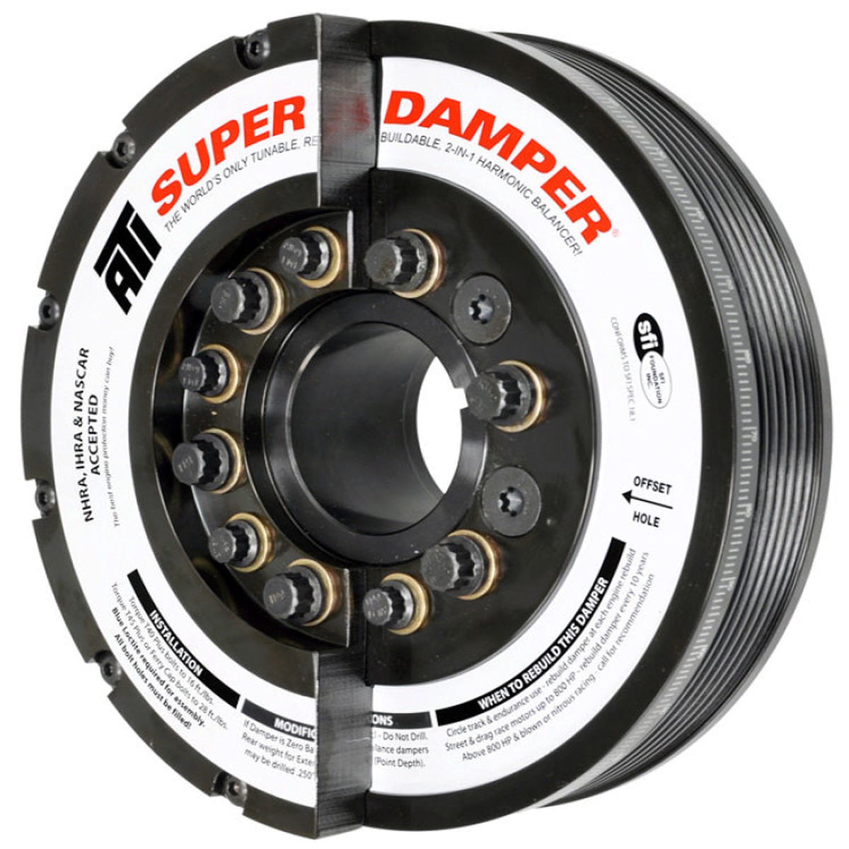 ATI Damper - 7.425In - Steel - 6 & 8 Grv - 20-21 GM Duramax
