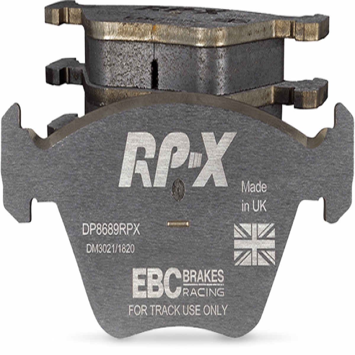 EBC Racing 08-11 Nissan GT-R (R35) 3.8L Twin Turbo (Cast Iron Rotors) RP-X Front Brake Pads