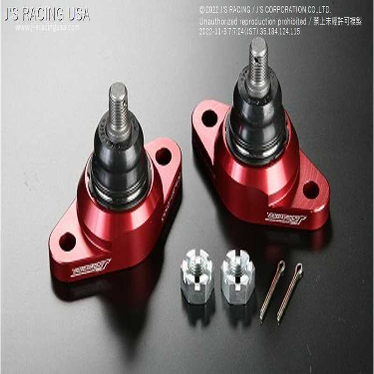 J'S RACING S2000 Front camber joint w/ roll center S1