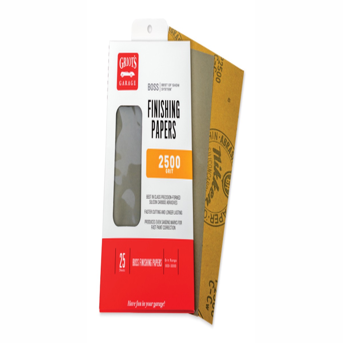 Griots Garage BOSS Finishing Papers - 2500g - 5 .5in x 9in (25 Sheets)